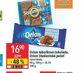 Globus Orion studentská pečeť nabídka