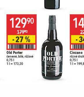 Globus Old porter nabídka