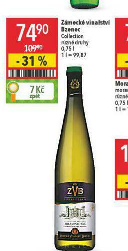 Globus Zámecké vinařství bzenec nabídka