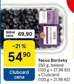 Tesco Tesco Borůvky, 250 g, balené nabídka