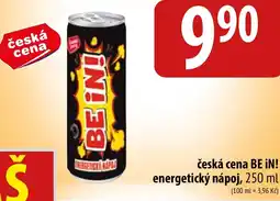 Bala Česká cena be in! energetický nápoj nabídka