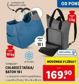 Lidl TOPMOVE CHLADICÍ TAŠKA/BATOH 18 l nabídka