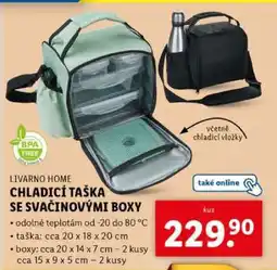 Lidl LIVARNO HOME CHLADICÍ TAŠKA SE SVAČINOVÝMI BOXY nabídka