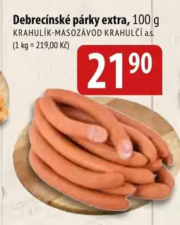 Bala Debrecínské párky extra nabídka