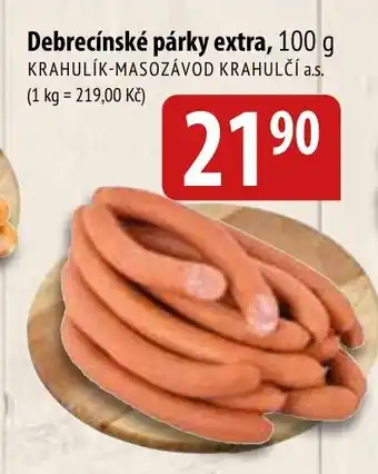 Bala Debrecínské párky extra nabídka