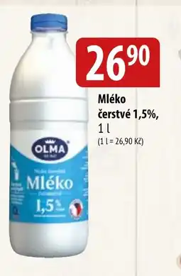Bala Mléko čerstvé 1,5%, nabídka