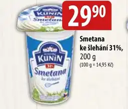 Bala Smetana ke šlehání 31%, nabídka