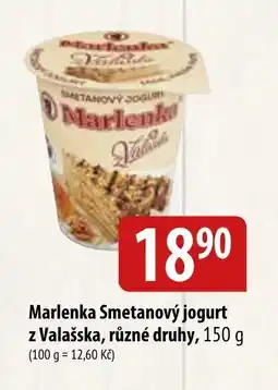 Bala MARLENKA Smetanový jogurt z valašska, různé druhy nabídka