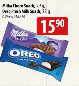 Bala MILKA Choco snack/ OREO Fresh milk snack nabídka