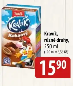 Bala Kravík, různé druhy nabídka