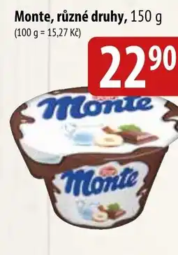 Bala Monte, různé druhy nabídka