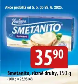 Bala Smetanito, různé druhy nabídka