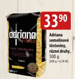 Bala ADRIANA Semolinové těstoviny, různé druhy nabídka