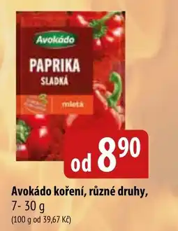 Bala AVOKÁDO Koření, různé druhy nabídka
