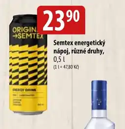 Bala Semtex energetický nápoj, různé druhy nabídka