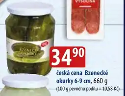 Bala Česká cena bzenecké okurky 6-9 cm nabídka