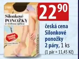 Bala Česká cena silonkové ponožky 2 páry nabídka