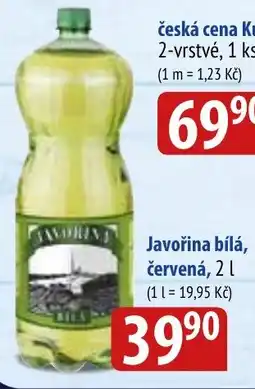 Bala JAVOŘINA Bílá, červená nabídka