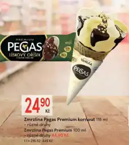 Žabka Zmrzlina pegas premium kornout/ Zmrzlina pegas premium nabídka