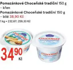 Žabka Pomazánkové choceňské tradiční nabídka