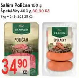 Žabka Salám poličan/ Špekáčky nabídka