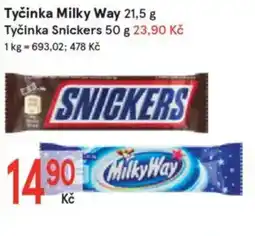 Žabka Tyčinka milky way/ Tyčinka snickers nabídka