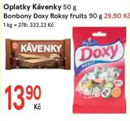 Žabka Oplatky kávenky/ Bonbony doxy roksy fruits nabídka