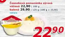 ESO MARKET Česneková pomazánka sýrová nabídka