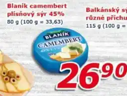 ESO MARKET BLANÍK Camembert plísňový sýr 45% nabídka