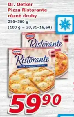 ESO MARKET DR. OETKER Pizza Ristorante různé druhy nabídka