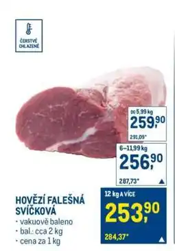 Makro Hovězí falešná svíčková nabídka