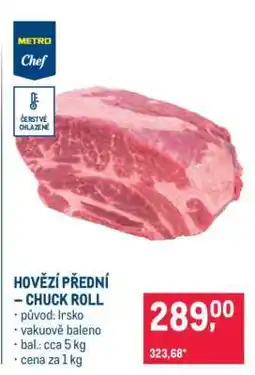 Makro Hovězí přední chuck roll nabídka