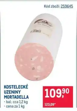 Makro KOSTELECKÉ UZENINY MORTADELLA nabídka