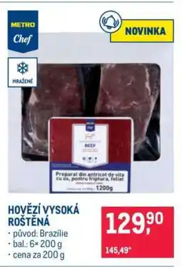 Makro Hovězí vysoká roštěná nabídka