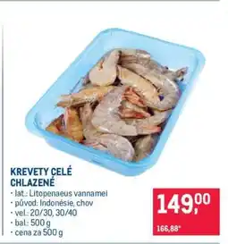 Makro KREVETY CELÉ CHLAZENÉ nabídka