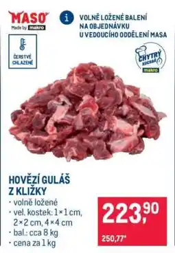 Makro HOVĚZÍ GULÁŠ Z KLIŽKY nabídka