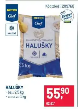 Makro Halušky nabídka