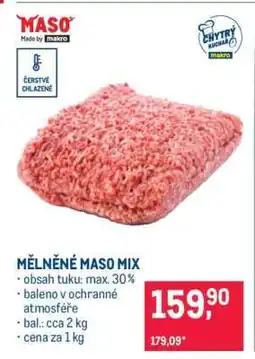 Makro Mělněné maso mix nabídka
