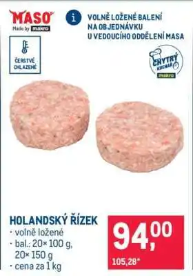 Makro Holandský řízek nabídka