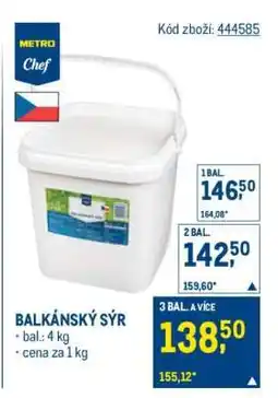 Makro Balkánský sýr nabídka