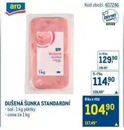 Makro Dušená šunka standardní nabídka