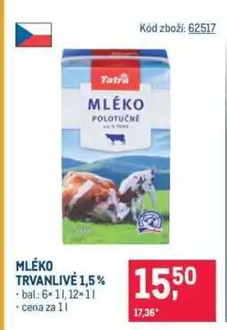 Makro Mléko trvanlivé 1,5 % nabídka
