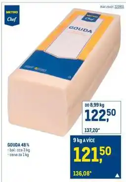 Makro Gouda 48% nabídka