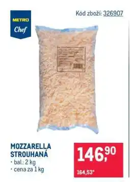 Makro Mozzarella strouhaná nabídka