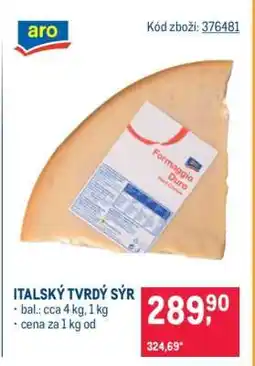 Makro Italský tvrdý sýr nabídka