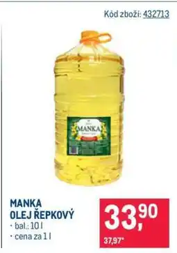 Makro Manka olej řepkový nabídka