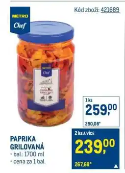 Makro PAPRIKA GRILOVANÁ nabídka