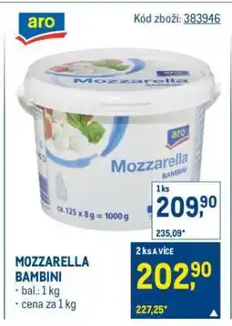 Makro MOZZARELLA BAMBINI nabídka