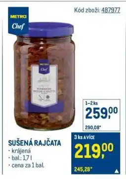 Makro Sušená rajčata nabídka