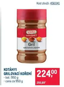 Makro KOTÁNYI GRILOVACÍ KOŘENÍ nabídka